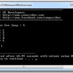 โค้ดภาษาซี รับค่าตัวเลขแล้วเปรียบเทียบหาค่าที่น้อยที่สุด (Minimum)