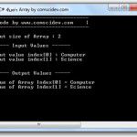 โค้ด C# รับค่าอาเรย์ (Array) ที่เป็น String โค้ด C# รับค่าอาเรย์ (Array) ที่เป็น String