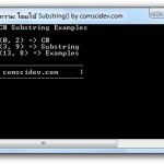 โค้ด C# ตัดข้อความ โดยใช้ Substring()