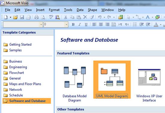 วิธีสร้าง UML sequence diagram ใน Microsoft Office Visio 2007