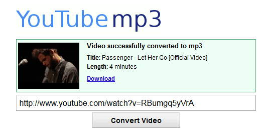 ดาวน์โหลด youtube เป็น mp3