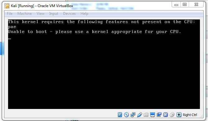  วิธีเปิดการใช้งาน CPU PAE/NX ของ Oracle VM VirtualBox 