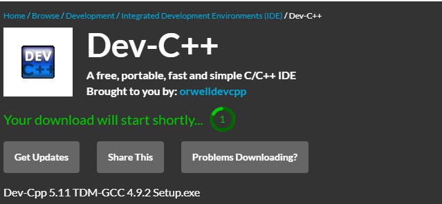วิธีติดตั้งโปรแกรม Dev-C++
