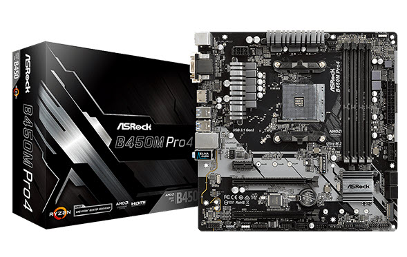 ดาวน์โหลดไดร์เวอร์ ASRock B450M Pro4