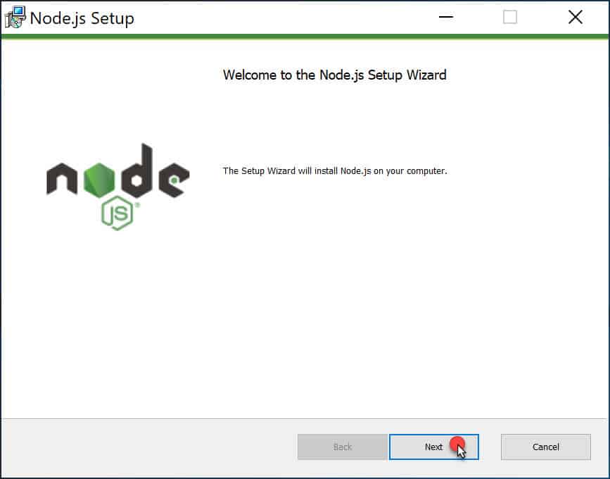 วิธีติดตั้ง Node.js สำหรับ Windows