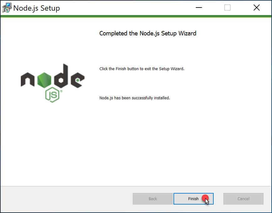 วิธีติดตั้ง Node.js สำหรับ Windows