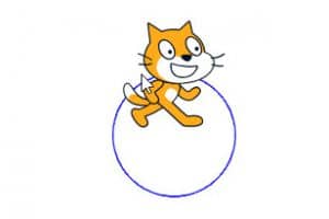 โปรแกรม Scratch วาดรูปวงกลม