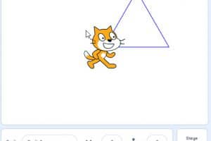 โปรแกรม Scratch วาดรูปสามเหลี่ยม