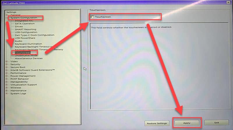วิธีปิด-เปิด Touch Screen ของโน๊ตบุ๊ค DELL