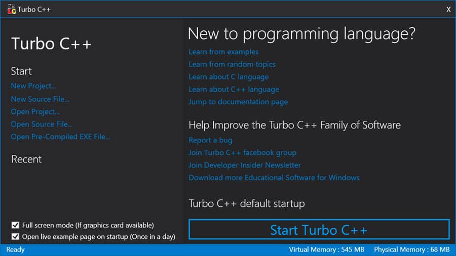 วิธีติดตั้งโปรแกรม Turbo C++