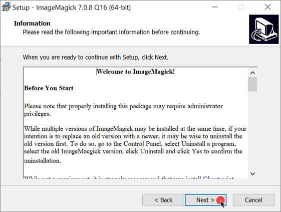 วิธีติดตั้ง ImageMagick