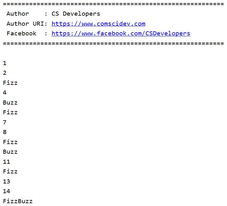 โค้ด Python แก้โจทย์ FizzBuzz