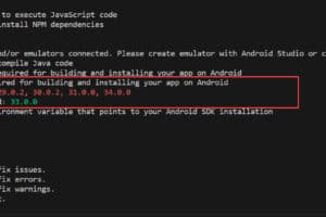 React Native วิธีแก้ไข Android SDK - Required for building and installing your app on Android