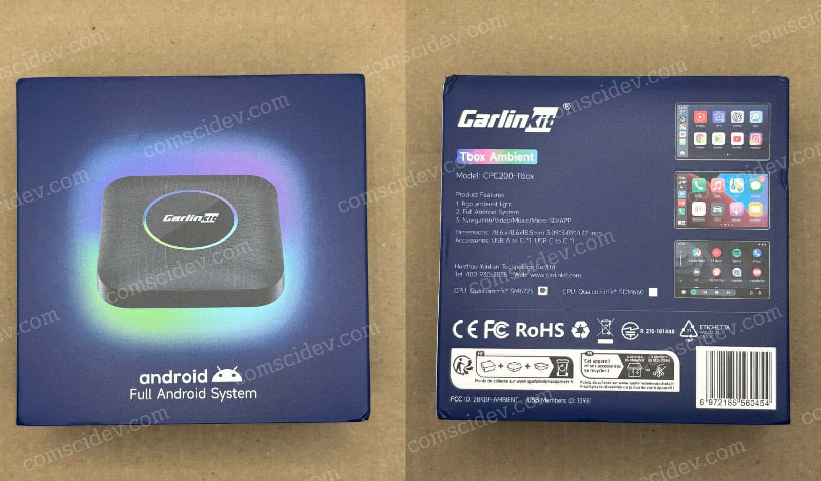 แกะกล่อง: Carlinkit TBox Ambient (Model: CPC200-Tbox) 8GB(RAM)+128GB(ROM)