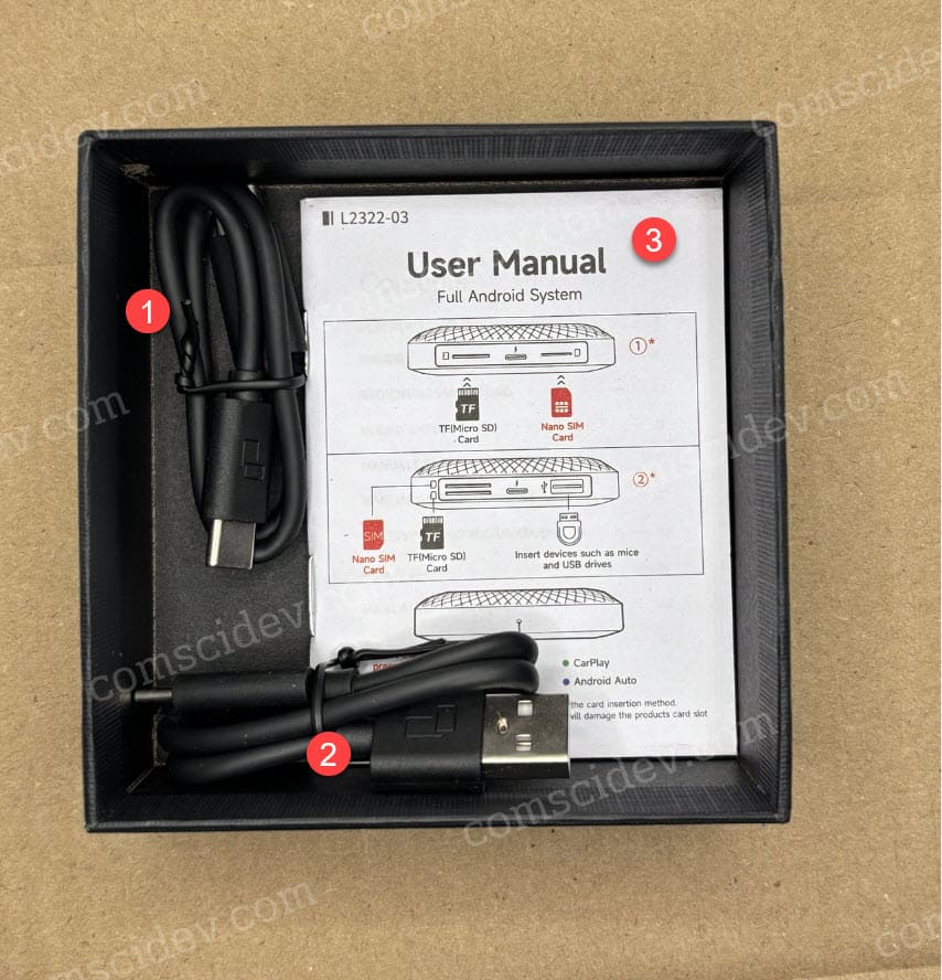 แกะกล่อง: Carlinkit TBox Ambient (Model: CPC200-Tbox) 8GB(RAM)+128GB(ROM)