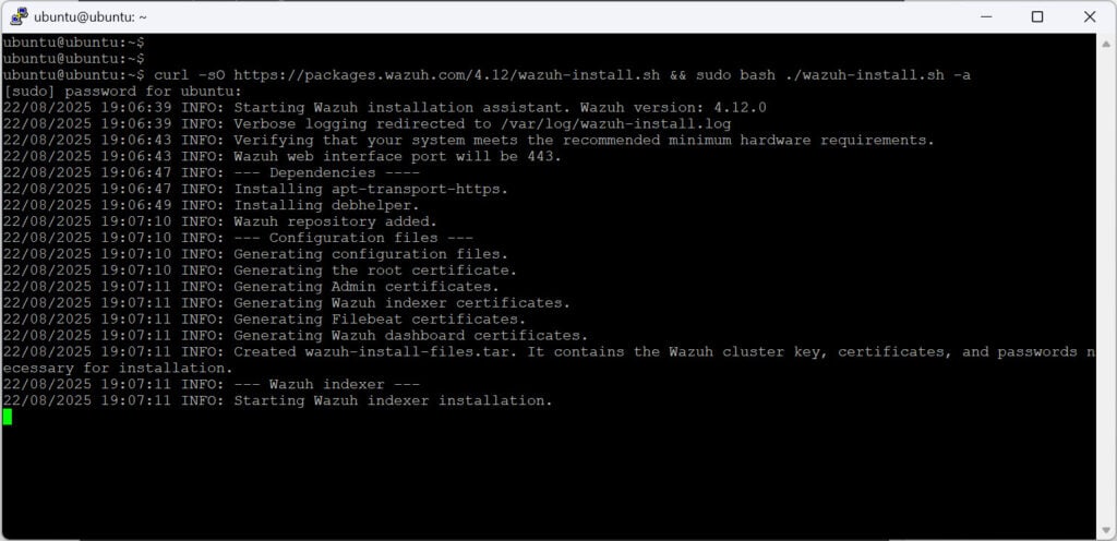 Wazuh ติดตั้งแบบเร็ว